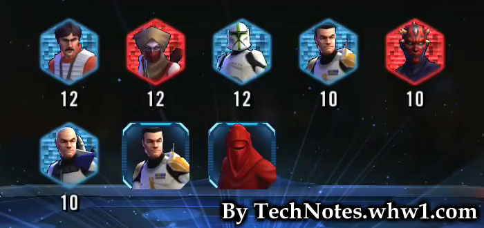 7th Opening Of Chromium Mega Pack in Star Wars Galaxy Of Heroes Game