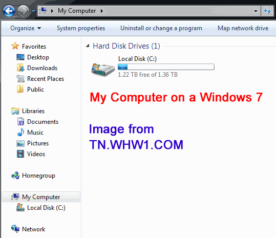 My Computer on Windows 7